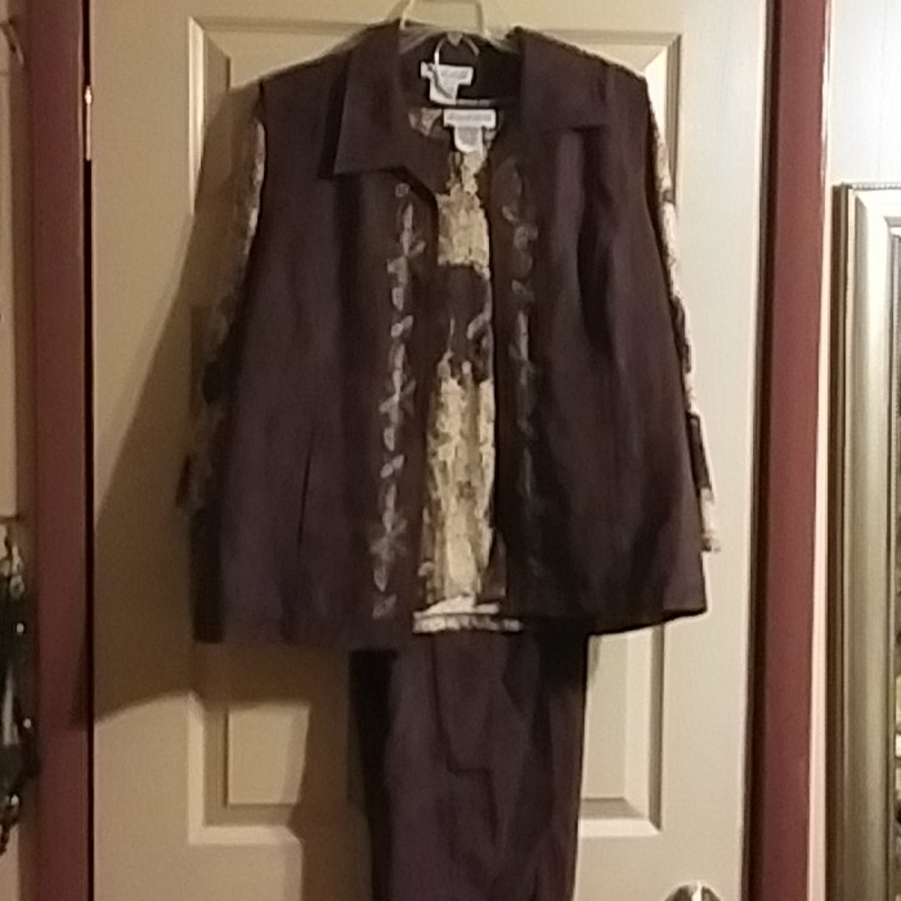 3 piece pant suit
